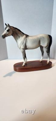 Beswick England Connoisseur Model Arab Bahram Stallion Horse in Dapple Gray