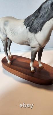Beswick England Connoisseur Model Arab Bahram Stallion Horse in Dapple Gray