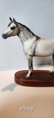 Beswick England Connoisseur Model Arab Bahram Stallion Horse in Dapple Gray