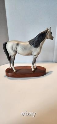 Beswick England Connoisseur Model Arab Bahram Stallion Horse in Dapple Gray