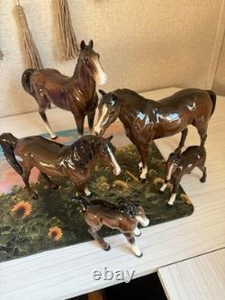 Beswick England English Porcelain Horse Set