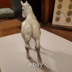 Beswick England Shire Foal Dapple Grey Glossy Horse Figurine #1053-Exc. Cond