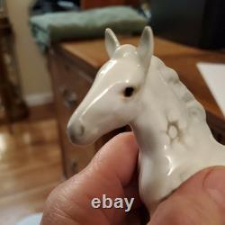 Beswick England Shire Foal Dapple Grey Glossy Horse Figurine #1053-Exc. Cond
