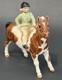 Beswick Girl On Skewbald Pony, Model No 1499, Superb
