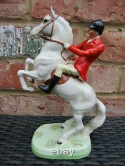 Beswick HUNTSMAN REARING GREY GLOSS Model 868 issued 1962-72 Excellent