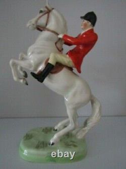Beswick HUNTSMAN REARING(Painted White Gloss)Model 868 issued 1965-71 Excellent