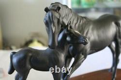 Beswick Horse Black Beauty And Foal Perfect Condition Model 2466,2536