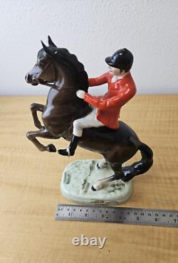 Beswick Horse Figure Rearing Huntsman Jockey # 868 England