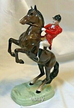 Beswick Horse Figure Rearing Huntsman No 868 Figurine Redcoat