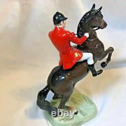 Beswick Horse Figure Rearing Huntsman No 868 Figurine Redcoat