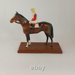 Beswick Horse Figurine Model 1862 Horse and Jockey No 12 6705 BSK