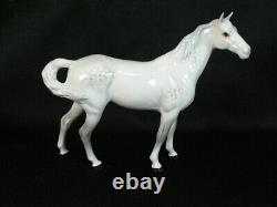 Beswick Horse Swish Tail Dapple Grey Gloss Finish Model 1182