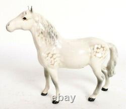 Beswick Horses'Pony (Head Up)' 1197 Grey Gloss Made in England