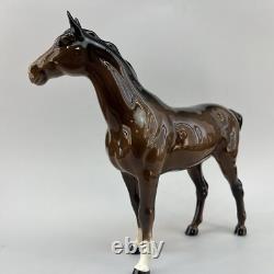 Beswick Large Bay Hunter Horse Figurine 1734 Arthur Gredington Vintage England