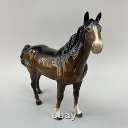 Beswick Large Bay Hunter Horse Figurine 1734 Arthur Gredington Vintage England