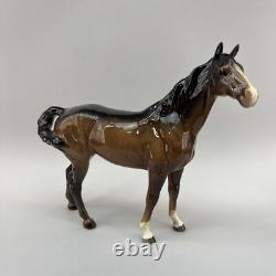 Beswick Large Bay Hunter Horse Figurine 1734 Arthur Gredington Vintage England