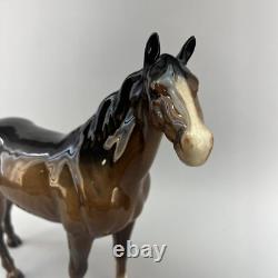 Beswick Large Bay Hunter Horse Figurine 1734 Arthur Gredington Vintage England