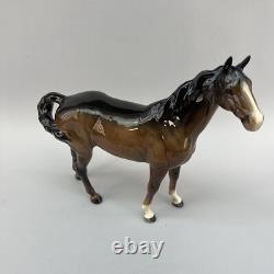 Beswick Large Bay Hunter Horse Figurine 1734 Arthur Gredington Vintage England
