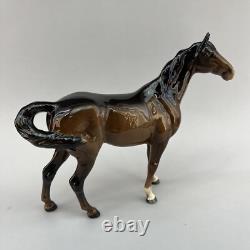 Beswick Large Bay Hunter Horse Figurine 1734 Arthur Gredington Vintage England
