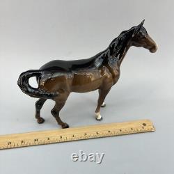 Beswick Large Bay Hunter Horse Figurine 1734 Arthur Gredington Vintage England