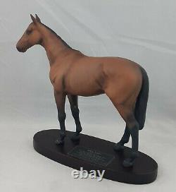 Beswick Mill Reef Model No. 2422 Wood Plinth, Connoisseur Series Horse