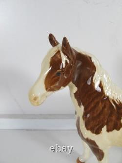 Beswick Pinto Pony Figurine Skewbald Horse 1373 Label Gloss