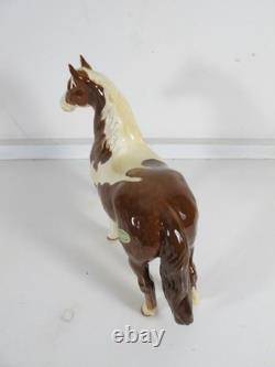Beswick Pinto Pony Figurine Skewbald Horse 1373 Label Gloss