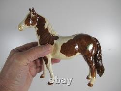 Beswick Pinto Pony Figurine Skewbald Horse 1373 Label Gloss