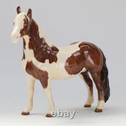 Beswick Pinto Pony Skewbald Brown White Porcelain Horse Model 1373 18cm