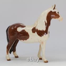 Beswick Pinto Pony Skewbald Brown White Porcelain Horse Model 1373 18cm