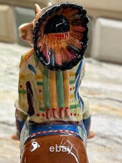 Beswick Porcelain Figurine Indian Mounted On Skewbald Horse Model 1391