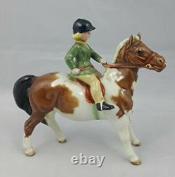 Beswick Skewbald Girl on Pony Model No. 1499 Restored