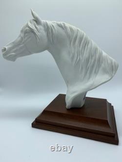 Bisque Porcelain Horse Head Sculpture W. Gawantka Signed W. Germany Kaiser