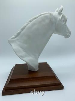 Bisque Porcelain Horse Head Sculpture W. Gawantka Signed W. Germany Kaiser