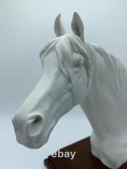 Bisque Porcelain Horse Head Sculpture W. Gawantka Signed W. Germany Kaiser