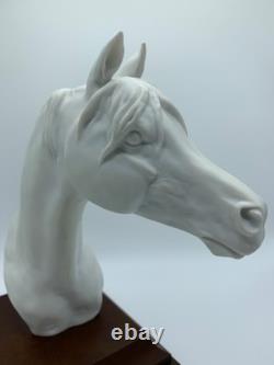 Bisque Porcelain Horse Head Sculpture W. Gawantka Signed W. Germany Kaiser