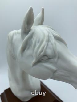 Bisque Porcelain Horse Head Sculpture W. Gawantka Signed W. Germany Kaiser