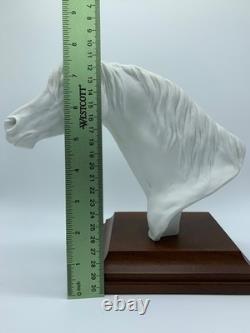 Bisque Porcelain Horse Head Sculpture W. Gawantka Signed W. Germany Kaiser