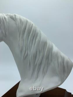 Bisque Porcelain Horse Head Sculpture W. Gawantka Signed W. Germany Kaiser