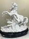 Bisque Porcelain Statue Of Man And Horse