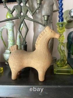 Bitossi Aldo Londi Ceramic Horse Italy MCM Large 10 Vintage Rare