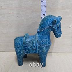 Bitossi Blue Rimini Horse Statue