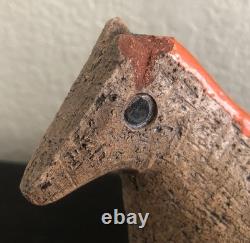 Bitossi Clay & Orange Horse Work Made In The Ceramic Workshop of Italy RARE