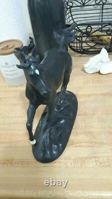 Black Beauty Figurine 1986 FRANKLIN MINT BY PAMELA DU BOULAY Porcelain Horse