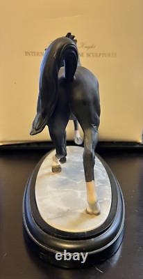 Black Horse Brooks & Bentley The Arabian Knight Fine Porcelain Lenox Vintage