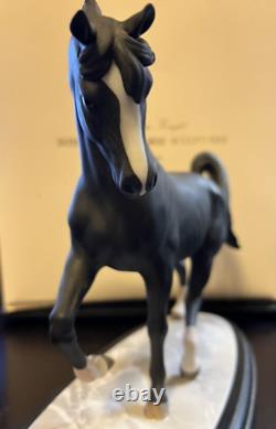 Black Horse Brooks & Bentley The Arabian Knight Fine Porcelain Lenox Vintage