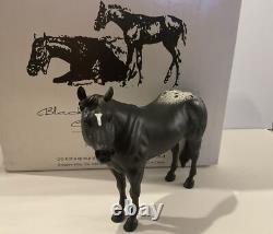 Black Horse Ranch Black Appaloosa Quarter Horse Mr. Conclusion Resin/Porcelain