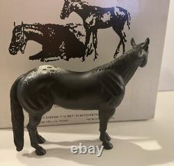 Black Horse Ranch Black Appaloosa Quarter Horse Mr. Conclusion Resin/Porcelain