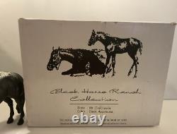 Black Horse Ranch Black Appaloosa Quarter Horse Mr. Conclusion Resin/Porcelain