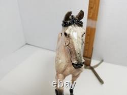 Black Horse Ranch Collection Saddlebred Rose Grey Resin/Porcelain